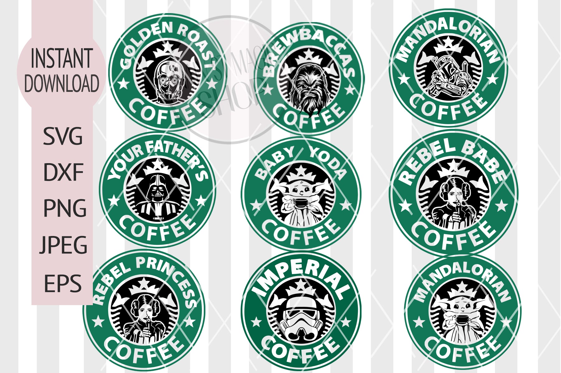 Disney Starbucks svg, Mickey Mouse Starbucks Minnie Mouse Starbucks Sv –  Main St Magic Shop