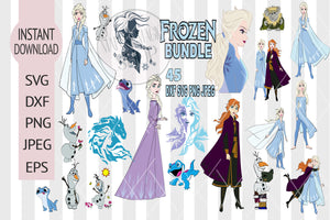 frozen svg, frozen 2 svg, elsa svg, anna svg, frozen elsa svg, olaf svg, frozen cut file, frozen clipart, frozen silhouette