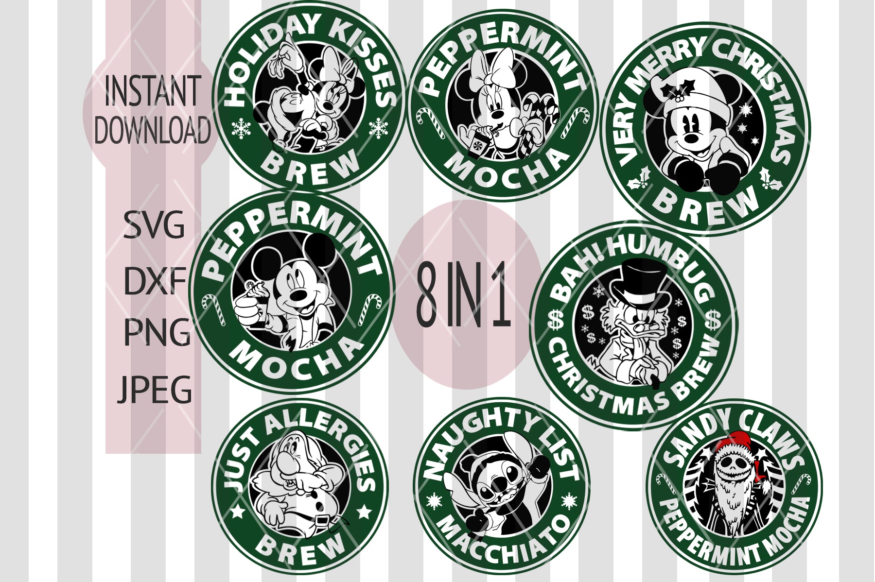 Disney Starbucks svg, Mickey Mouse Starbucks Minnie Mouse Starbucks Sv –  Main St Magic Shop